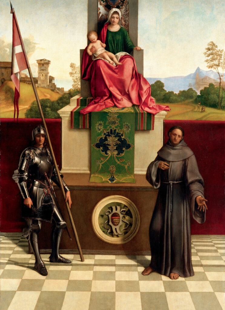 Giorgione da Castelfranco, Pala di Castelfranco, 1500/1504, tempera su tavola, Duomo di Santa Maria Assunta e San Liberale, Castelfranco Veneto.
