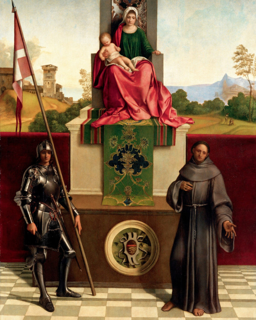 Giorgione da Castelfranco, Pala di Castelfranco, 1500/1504, tempera su tavola, Duomo di Santa Maria Assunta e San Liberale, Castelfranco Veneto.