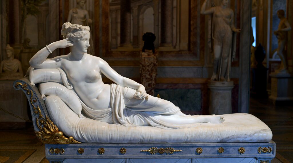 Antonio Canova, Paolina Borghese, 1804/08, Galleria Borghese, Roma.